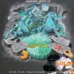 Trang trí tranh tường 3d tuyệt đẹp