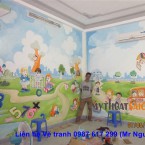Công trình tranh tường mầm non tại quận Tân Bình
